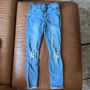 Hollister high rise cuffed skinny jeans